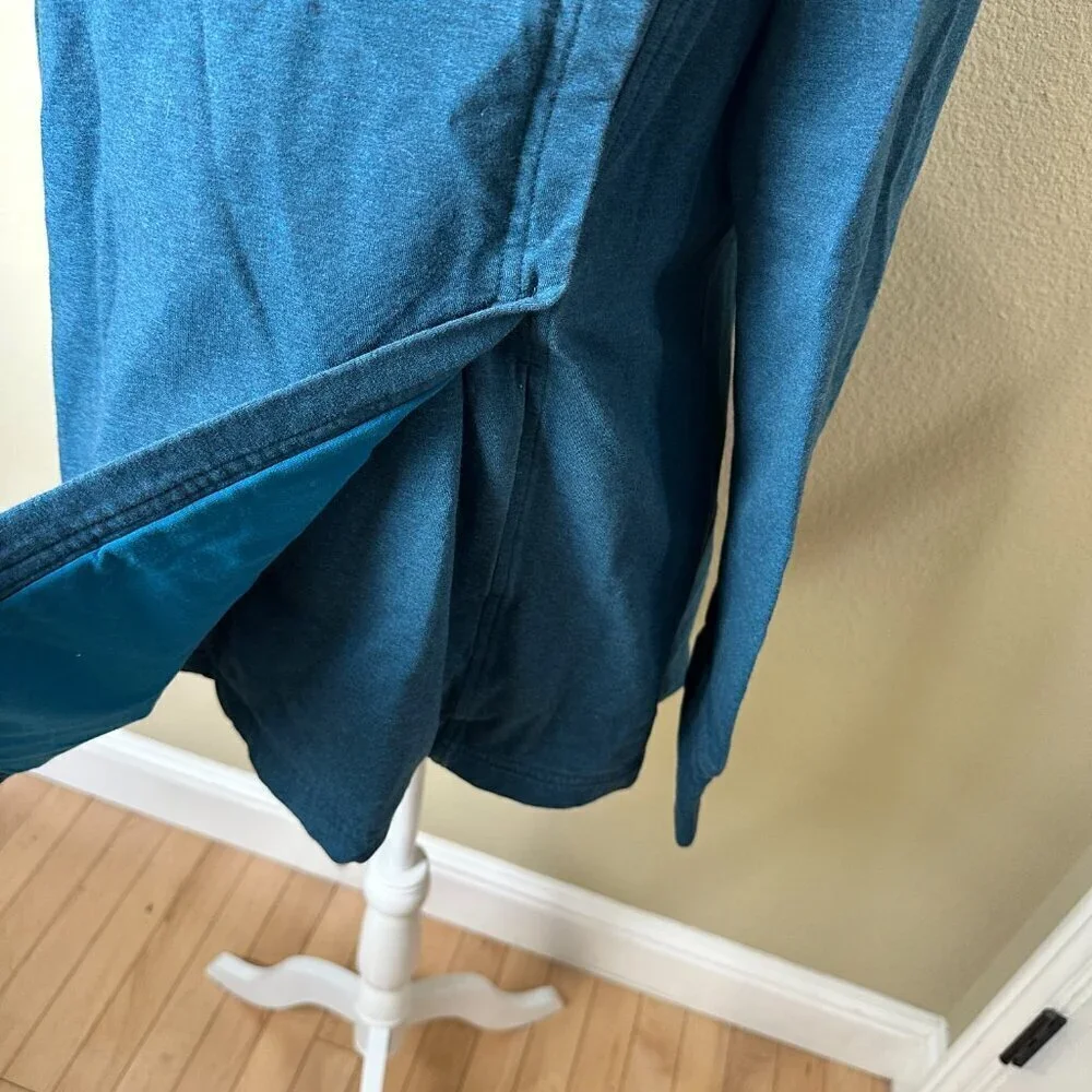 Lululemon Coast Wrap II Jacket Long Sleeve Top Coat Size 10 Teal